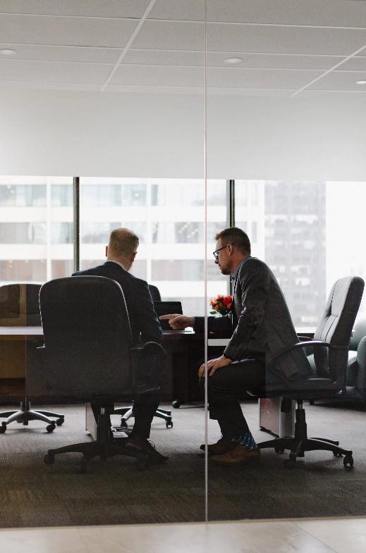 Advisors in boardroom