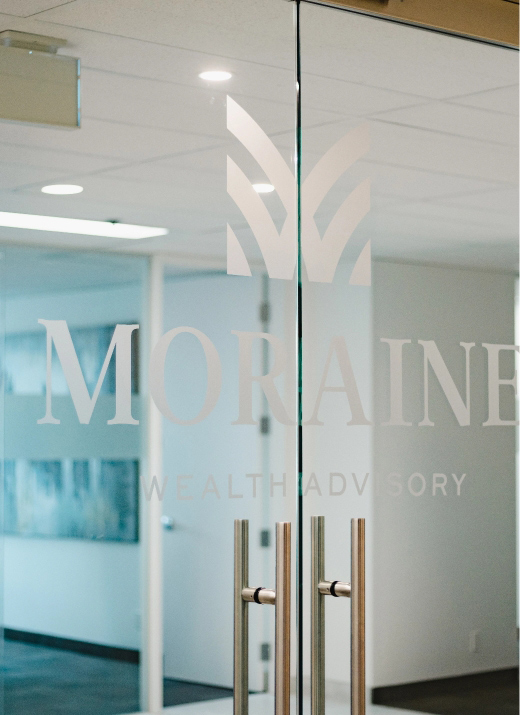 Moraine wealth office door with nameplate